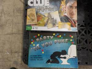lot 133 image: Party til you Puke and Harry Potter...
