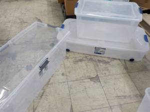 lot 155 image: 3 Storage Tubes - 2 with covers...