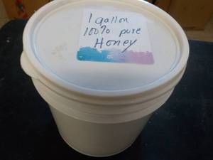 lot 205 image: 1 Gallon 100% Pure Honey from South...