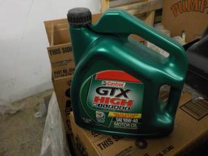 lot 211 image: 1 Gallon Castrol GTX High Milage SA...