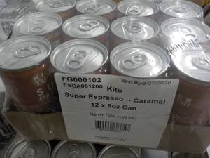 lot 218 image: Kitu Super Expresso 12 - 6 oz Cans ...