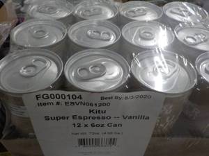 lot 219 image: 12 - 6 oz Cans Vanilla Kitu Super E...