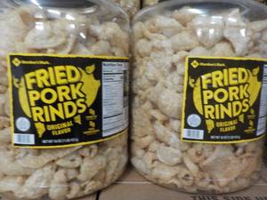 lot 240 image: 2 - 16 oz Jugs Fried Pork Rinds...