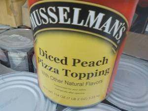 lot 252 image: 7.2 lb. Can Mosselmans Diced Peach...