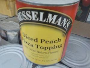 lot 253 image: 7.2 lb. Can Mosselmans Diced Peach...