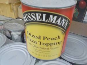 lot 254 image: 7.2 lb. Can Mosselmans Diced Peach...