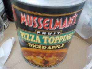 lot 255 image: 7.2 lb. Can Mosselmans Diced Apple...