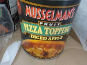 lot 256 image: 7.2 lb. Can Mosselmans Diced Apple...