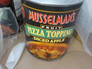 lot 258 image: 7.2 lb. Can Mosselmans Diced Apple...