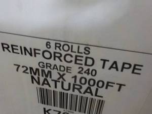 lot 276 image: Reinforced Tape 6 - 3 x 1000 ft...