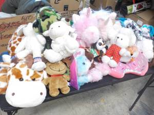 lot 290 image: Large Box of New Stuffed Animals...