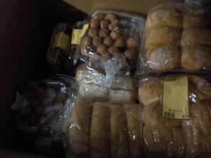 lot 301 image: Large Box of Frozen Donuts and Roll...