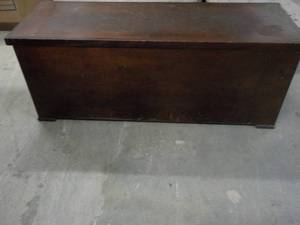lot 340 image: Wood Storage Box with Cover 49 x 18...