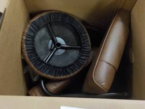 lot 350 image: Contempory Leather Recliner and Ott...