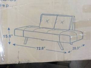 lot 353 image: Black Serta Casual Convertible Mole...