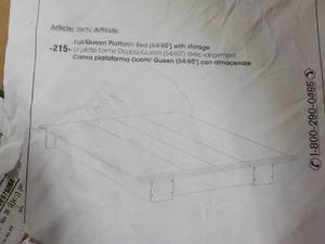 lot 354 image: South Shore Platform Bed guessing ...
