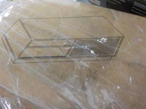 lot 355 image: 53 Long White TV Stand needs asse...