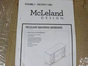 lot 357 image: McLeland Giavanna Sideboard needs ...