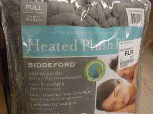 lot 391 image: Heated Plush Full Size Blanket...