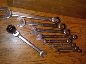 lot 20 image: SAE combination gear wrenches
