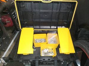 lot 39 image: Dewalt packout tote with hardware