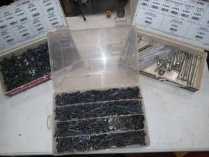 lot 49 image: 3 hardware slides with contents