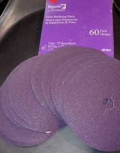 lot 59 image: 3M Regalite 60 grit sanding discs