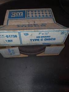 lot 67 image: 3M type C 120 grit 7 sanding discs 25 count