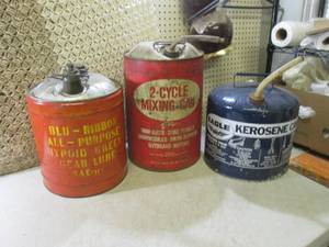 lot 25 image: (FBR) 3 Vintage Cans See Photos...