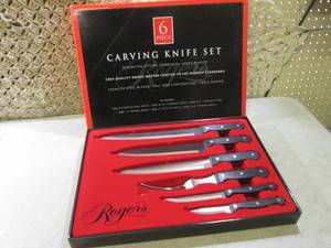 lot 92 image: (CAC) 6pc Rogers Chef Quality Carvi...