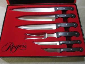 lot 93 image: (CAC) 6pc Rogers Chef Quality Carvi...