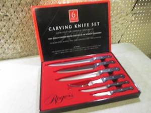 lot 94 image: (CAC) 6pc Rogers Chef Quality Carvi...