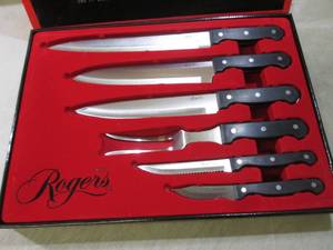 lot 95 image: (CAC) 6pc Rogers Chef Quality Carvi...