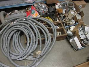 lot 150 image: (B-3) Large Lot of Misc Electrical ...
