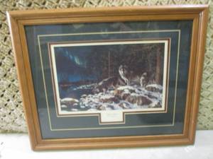 lot 190 image: (RMC) Framed Jim Hansel Print Nigh...