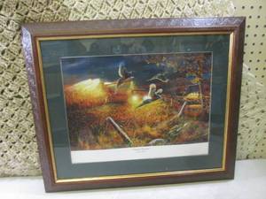 lot 192 image: (RMC) Framed Jim Hansel Print Fiel...