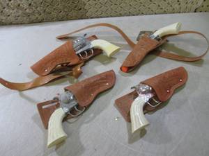 lot 203 image: (F-0) Vintage Toy Guns with Holster...