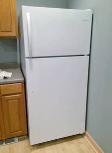 lot 15 image: Electrolux (AKA Frigidaire) Refrigerator Freezer - Good Runner Great For The Garage Or Ice House - Missing Door Handle - Contents Will Be Removed Before Pick Up - See Pics For Dimensions etc