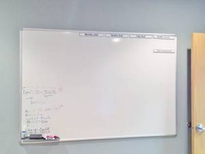 lot 6 image: Large Dry Erase Board Approximately 6x4