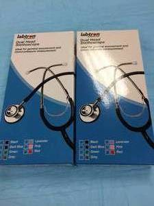 lot 56 image: 2 NEW IN BOX&nbspLabron Dual Head Stethoscope Color Red&nbspIdeal for General Assessment and Blood Pressure Measurement