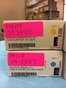 lot 63 image: Lot Of 4 NEW IN BOX Physical Therapy Miscellaneous Body Supports For Arm, Wrist & Knee Area