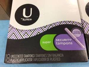 lot 74 image: Lot Of 4 Kotex Security Tampons - Size Super 
