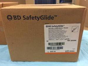 lot 78 image: Lot Of 5&nbspCases BD SafetyGlide Syringes 3ml 25G 58 (0.5mm x 16mm)  