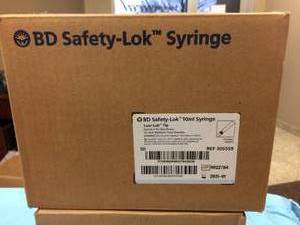 lot 79 image: Lot Of 4&nbspBD 10ml Syringe 305559 with&nbspLuer-Lok tip Expiration 12021