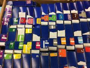 lot 83 image: Large Box Lot OF Expiration Stickers