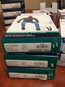 lot 93 image: MSRP $90 Lot Of 3&nbspSigvaris Diabetic Compression Socks White Color - SS Size