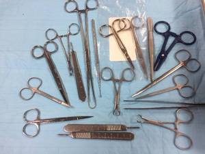 lot 36 image: Large Lot Of Surgical Scissors & Tray Plus More - Excellent Condition