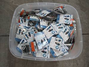 lot 699 image: Full Bin of Blue Sky Wireless Insta Power Bank Universal Mobile Phone Chargers