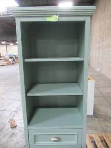 lot 106 image: Home Decorators Collection Sadie 20 in. W x 14 in. D x 64.5 in. H Linen Cabinet in Antique Light Cyan MD-L2120