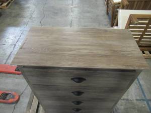lot 110 image: Prepac Salt Spring 5-Drawer Drifted Gray Chest of Drawers DDC-3345
